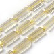 Chapelets de perles de quartz citron naturel G-F595-F05-1