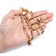 Collar de cuentas de rosario para hombres con cruz de crucifijo NJEW-I011-6mm-08-6