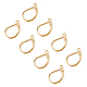 Unicraftale 20 Stück Edelstahl Hebel Ohrringe mit Schleife goldenen Ohrring BeZubehör 1.5 mm Loch Hebel zurück Ohrring machen golden 15.5 mm lang STAS-UN0015-69-1