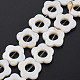 Perlas de concha de agua dulce marcos hebras X-SHEL-T009-14A-2