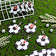 Брелок-подвеска с футбольной тематикой из акрила и эмали сплава KEYC-AB00046-5