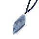 Natural Kyanite/Cyanite/Disthene Pendant Necklaces NJEW-F245-G01-3