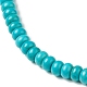 Kunsttürkisfarbenen Perlen Stränge G-A211-20-3