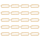 Unicraftale 20pz 304 anelli di collegamento in acciaio inox STAS-UN0051-15-1