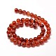 Natural Carnelian Round Bead Strands G-P072-14-8mm-2