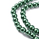 Backen gemalt pearlized Glasperlen runden Perle Stränge HY-Q330-8mm-M-4
