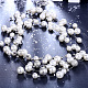 Zink-Legierung Kunststoff Perle Perlen Tiered Halsketten NJEW-BB15215-5