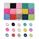150g 15 couleurs perles en pâte polymère faites à la main CLAY-JP0001-12-4mm-1
