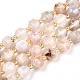 Chapelets de perles en agate naturelle de fleurs de cerisier G-T131-80-1