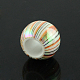 AB Color Line Printed Acrylic Beads MACR-Q152B-01-2