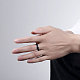 Fashionable 316L Titanium Steel Wide Band Rings for Men RJEW-BB07090-9-5