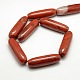 Oval Natural Red Jasper Beads Strands G-P062-21-2