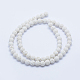Brins de perles de pierre de lave naturelle X-G-P344-01-10mm-2