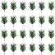 Superfindings 20 Uds ramas de pino artificial ramas de agujas de pino para guirnalda de Navidad que embellece 160x90x90mm DIY-WH0168-74-1