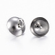 304 ciondolo a forma di spilla con perle a forma di tazza in acciaio inossidabile STAS-G161-27A-3