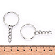 Geteilte Schlüsselanhänger aus Eisen mit Kette FIND-B028-19P-3