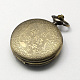 Têtes de montres à quartz vintage alliage de zinc pour montre de poche collier pendentif faisant ronde plat avec Architectur chinois mixte WACH-R005-M03-3