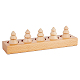 SUPERFINDINGS 1 Set with 5Pcs Cones Burlywood Wooden Finger Ring Stand Wooden Ring Display Stand Ring Holder Showcase Display Stand for Ring Organizer Jewelry Show Storage RDIS-WH0011-24-1