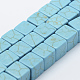 Synthetic Turquoise Beads Strands TURQ-F009-02-8x8mm-1