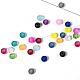 20 brins de perles de verre transparent de couleurs FGLA-X0002-01-6mm-5