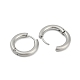 Серьги-кольца huggie hoop из матовой нержавеющей стали 304 EJEW-C096-32D-P-2