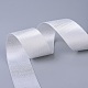 両面ポリエステルサテンリボン  メタリックシルバーカラー  銀  1インチ（25mm）  約100ヤード/ロール（91.44メートル/ロール） SRIB-P012-A11-25mm-2