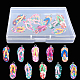 SUNNYCLUE 1 Box 30pcs Clay Flip Flop Charms Pendant DIY jewellery Mini Slippers Charms Colorful Polymer Clay Charms for Women Summer jewellery Making Necklace Earrings Bracelet Craft Findings PORC-SC0001-05-7