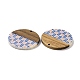 Ciondoli in resina opaca e legno di noce RESI-N025-046-3