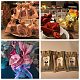 Benecreat 30 pcs 6 bolsas de arpillera de color con cordón bolsas de regalo bolsa de joyería para bodas y manualidades ABAG-BC0001-01-7