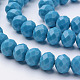 Faceted Solid Color Glass Rondelle Bead Strands GLAA-Q044-10mm-21-3