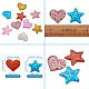 Heart & Star Resin Pendants RESI-BT0001-02-10