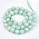 Natürliche myanmarische Jade / burmesische Jade-Perlenstränge G-T108-27C-2