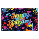 Fingerinspire bunter Graffiti-Hintergrund „Alles Gute zum Geburtstag“ AJEW-WH0190-054-2