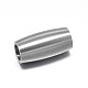 Column 304 Stainless Steel Magnetic Clasps with Glue-in Ends STAS-D059-15D-2