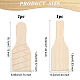 OLYCRAFT 2pcs Wooden Clay Paddles DIY Crafts Ceramic Tools Pottery Wooden Sculpture Pad Figurine Clay Molding Tool Unfinished Wooden Paddles for Art Crafts Pottery DIY Modeling - 2 Styles TOOL-OC0001-60-2