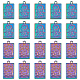 DICOSMETIC 20Pcs 2 Styles Tarot Card Charms Rack Plating Alloy Pendants Star and Luna Charms Rainbow Rectangle Charms Pendants Tarot Card Pendant for DIY Bracelet Earrings Necklace FIND-DC0001-30-1