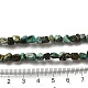 Brins de perles turquoises africaines naturelles (jaspe) G-D081-A05-4