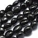 Natural Black Tourmaline Beads Strands G-O186-B-07-2