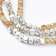 Ensembles de bracelet extensible de perles de verre électrolytique BJEW-JB04405-3