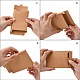 折りたたみクリエイティブクラフト紙箱  ウェディング記念品ボックス  賛成ボックス  紙ギフトボックス  クリアウィンドウ付き  長方形  キャメル  箱：12.5x8.5x1.5センチメートル CON-L018-C06-6