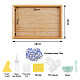 SUPERFINDINGS DIY Mosaic Tiles Serving Tray Kit Incliuding Bamboo Serving Tray 450g 3 Styles Porcelain Mosaic Tiles 1pc Measuring Cup Plastic Glue Bottles Scraper and Bowl for Home Decoration DJEW-FG0001-35-2