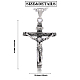 Cross Pendant Necklace with Jesus Crucifix Religious Necklace Sacrosanct Charm Neck Chain Jewelry Gift for Birthday Easter Thanksgiving Day JN1109A-6