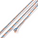 マクラメコットンコード  編組ロープ  プラスチックリール付き  壁掛け用  工芸  ギフト包装  ダークオレンジ  1.2mm  約26.25ヤード（24m）/ロール OCOR-H110-01B-08-2