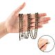 PandaHall 4pcs 120cm Iron Curb Chains Bag Strap 4 Colors Link Chain Replacement Bag Chain with Alloy Lobster Clasps for Handbag Purse Wallet Clutch Crafts Making FIND-PH0015-69-3