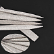 10個10スタイルの炭化ケイ素ダイヤモンドファイルセット  プラチナ  16x0.4cm  10個/セット WOCR-PW0001-314B-3
