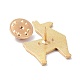 Pin de esmalte de perro de origami JEWB-K004-35-3