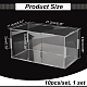 透明アクリルディスプレイボックス  黒ベース付き  モデル用  ビルディングブロック  人形ディスプレイホルダー  透明  完成品：11.2x21.2x9.8cm  約19個/セット AJEW-WH0020-59B-3