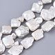 Hebras de perlas keshi de perlas barrocas naturales PEAR-Q015-011-1