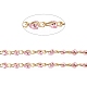 Handgefertigte Perlenkette aus Messing CHC-G011-08G-07-1