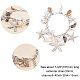 PandaHall 3 IN 1 Fashion Sea Shell Starfish Faux Pearl Collar Bib Statement Chunky Necklace Bracelet and Earrings Set in Gift Box (Platinum) SJEW-PH0001-02-5